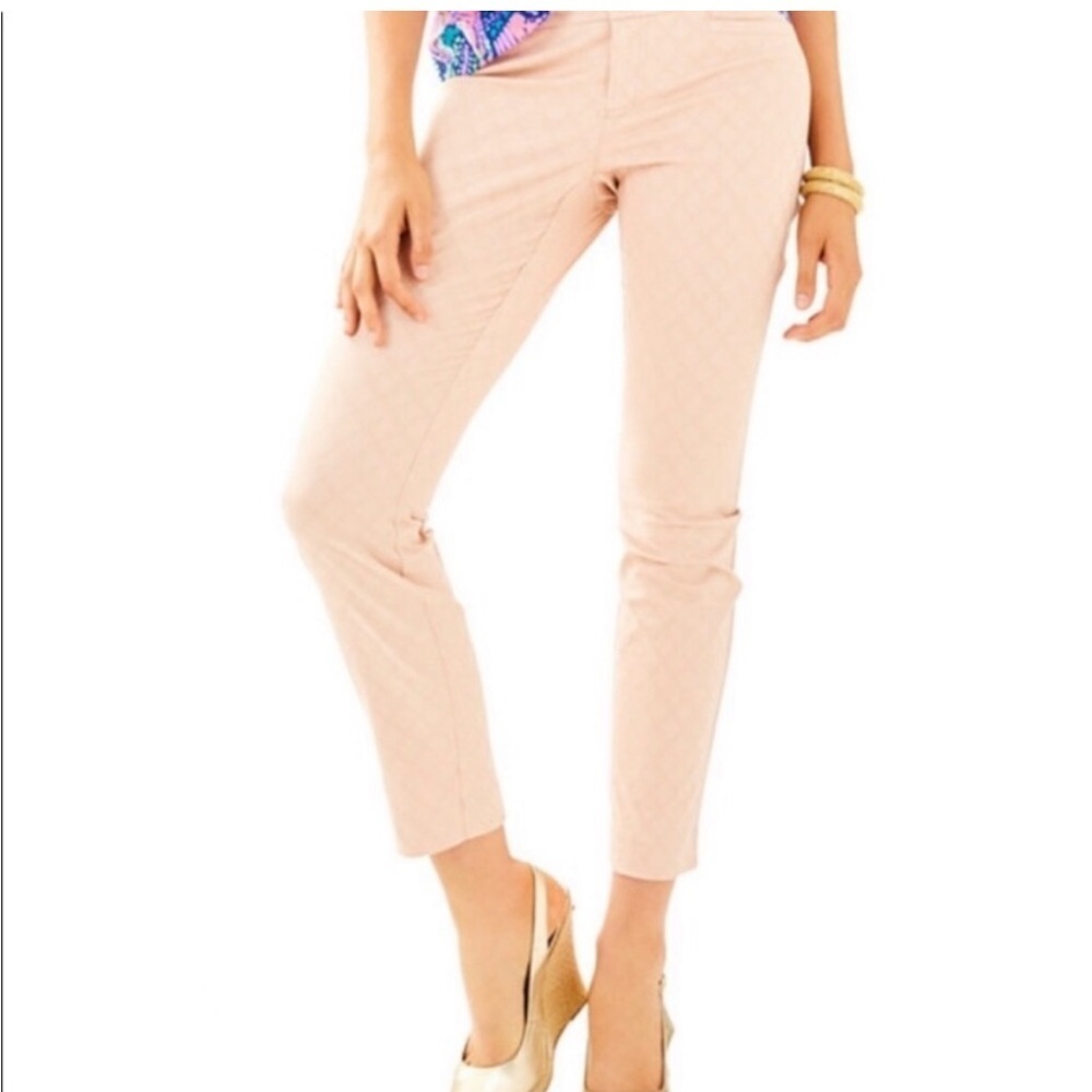 Lilly Pulitzer Blush Pink Cropped Ankle Pants
